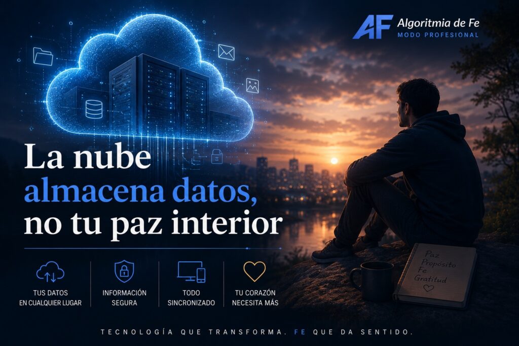 La nube almacena datos, no tu paz interior